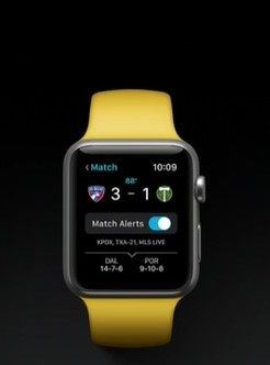 Control Apple TV apple watch yellow