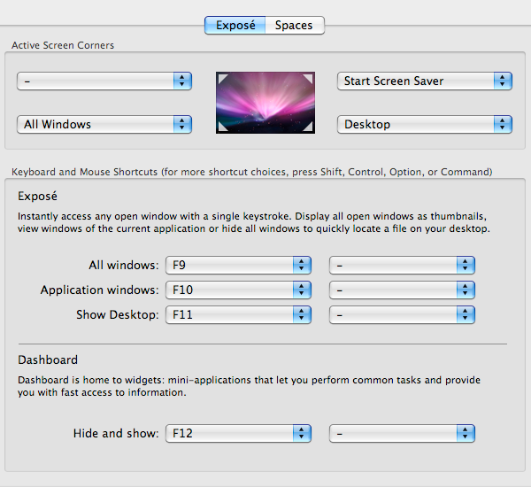 mac basics expose settings - Mac Basics Tutorial: Spaces, Exposé, Quick Look