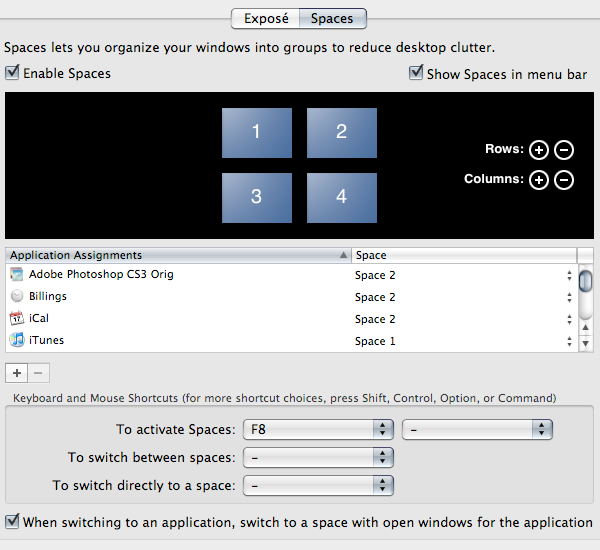 mac basics spaces settings - Mac Basics Tutorial: Spaces, Exposé, Quick Look