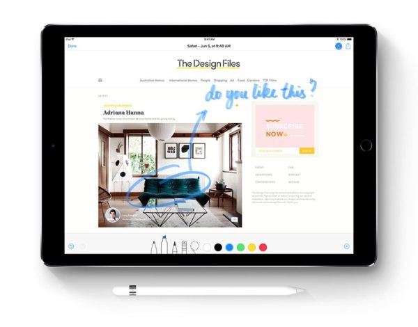 ios 11 apple pensil 600x470 - iOS 11: New Features