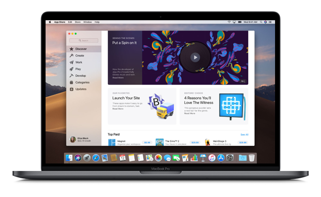 apple macos mojave new app store - Apple's MacOS Mojave (Available in October 2018)