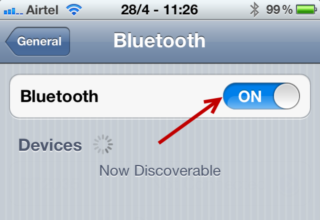 iPhone Bluetooth Pairing