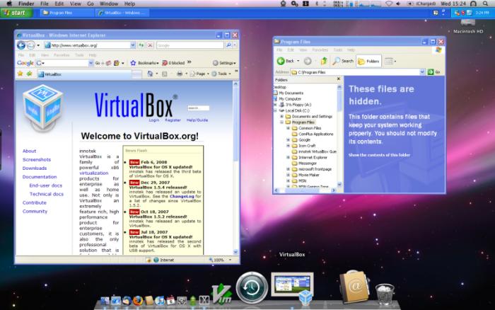 Virtual Box: run Windows and OS X at the same time
