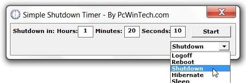 simple shotdown timer - Schedule PC Shut-Down
