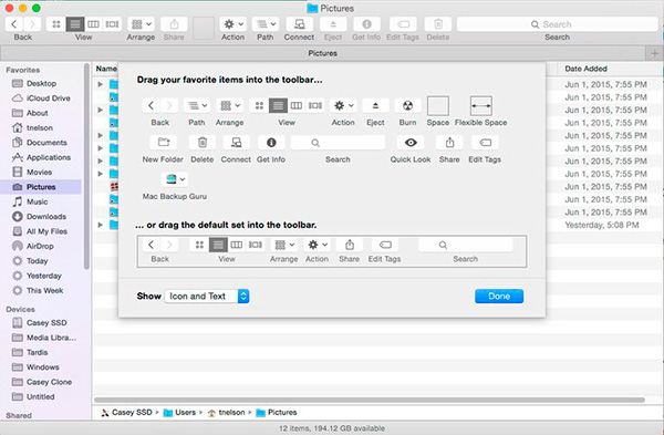 7finder 06 toolbar customizing - The TOP BEST 7 Finder Abilities and Customizing Tips
