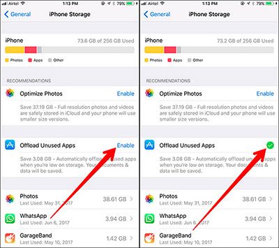 freespace 09 offload unused - How to Clear iPhone Memory Keeping Important Data