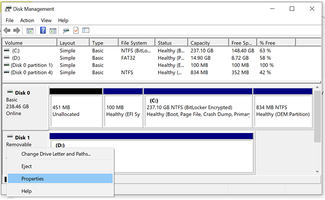 safe removal routine canceled windows 10 disk settings 1 - Safe Removal Routine Canceled by Windows 10