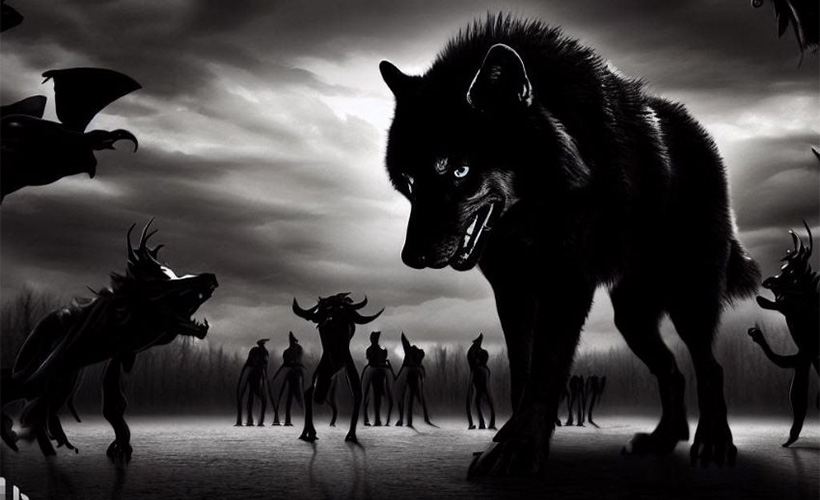 the black wolf legend created by ai 1 - The Black Wolf Legend Created by AI