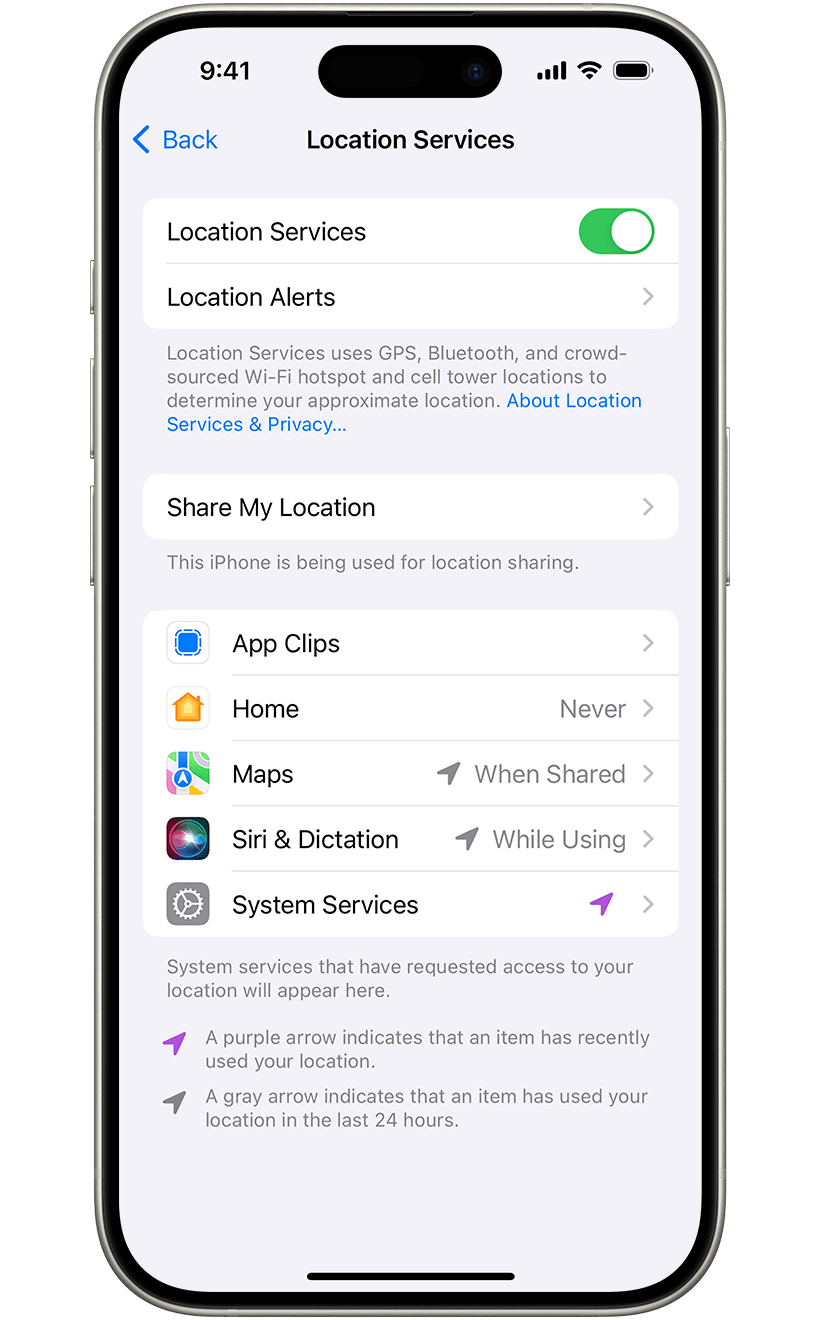 eight tips to extend your iphone battery life location - Eight Tips to Extend Your iPhone Battery Life