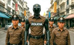 AI Police Cyborg 1.0, a robot powered by artificial intelligence