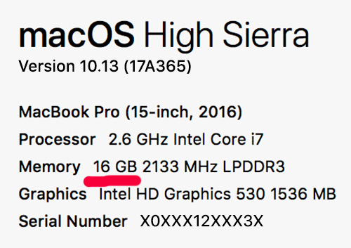 How much RAM have my MacBook